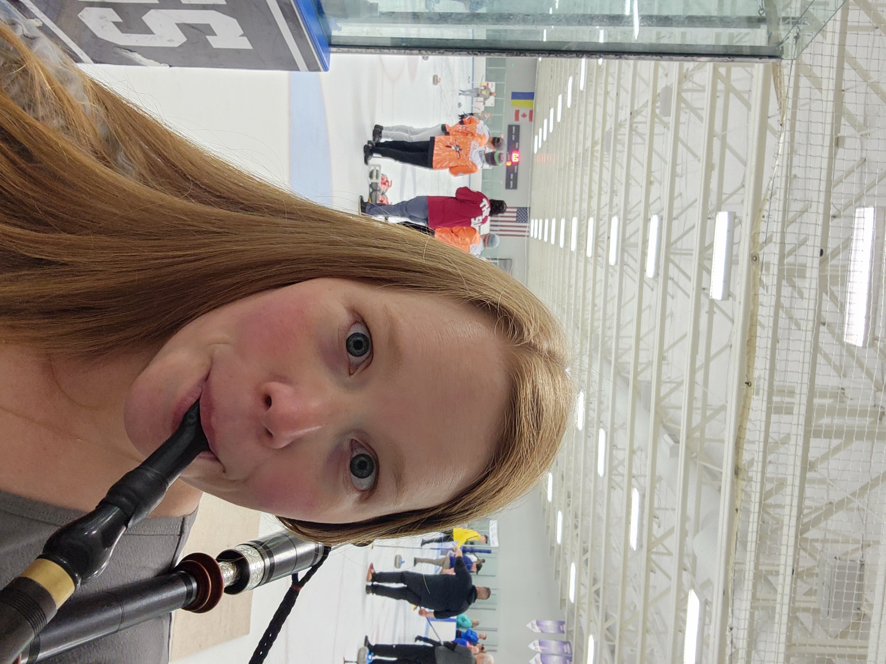 Bagpiper performing at a Curling Club Fundraising Event in Utah